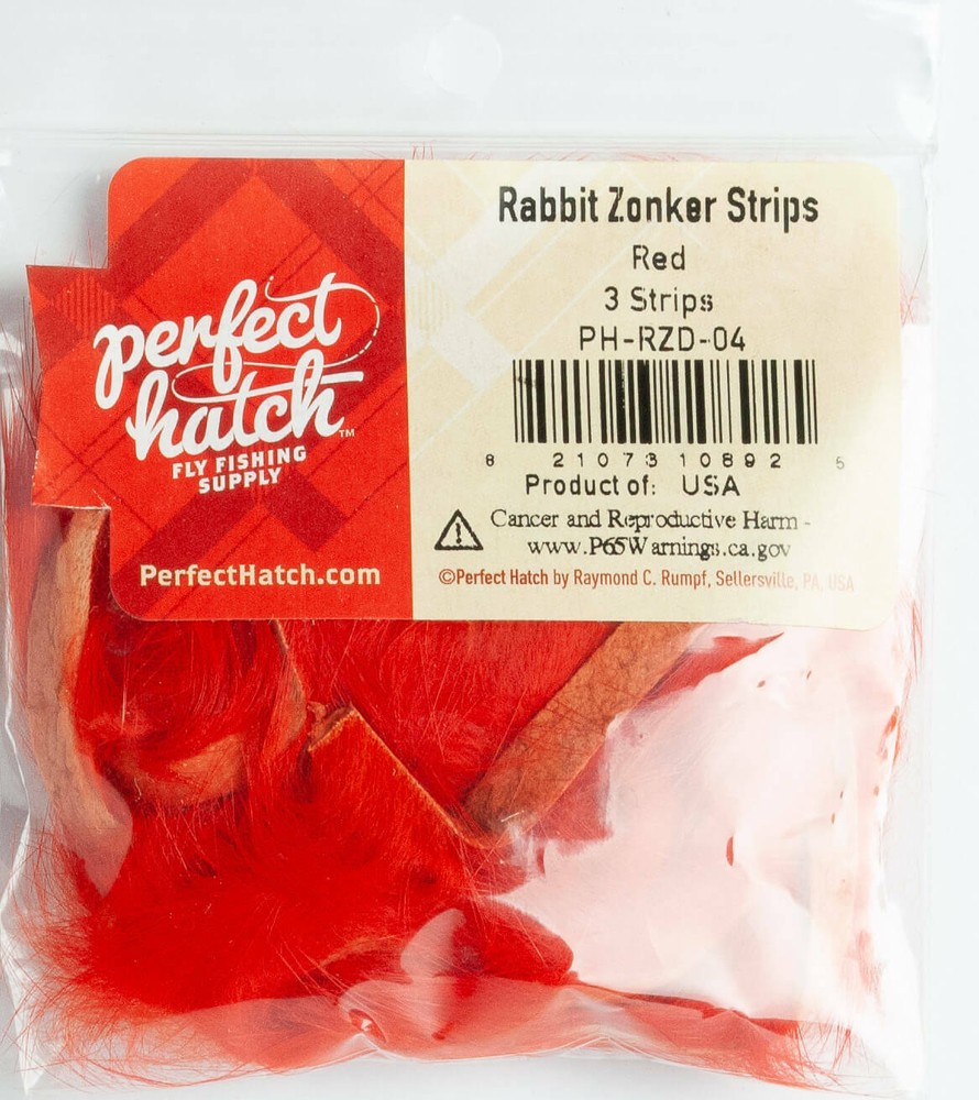 Perfect Hatch Rabbit Zonker Strips for Fly Tying