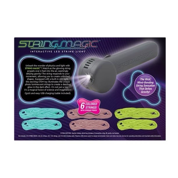 String Magic Interactive LED String Light Toy Gray