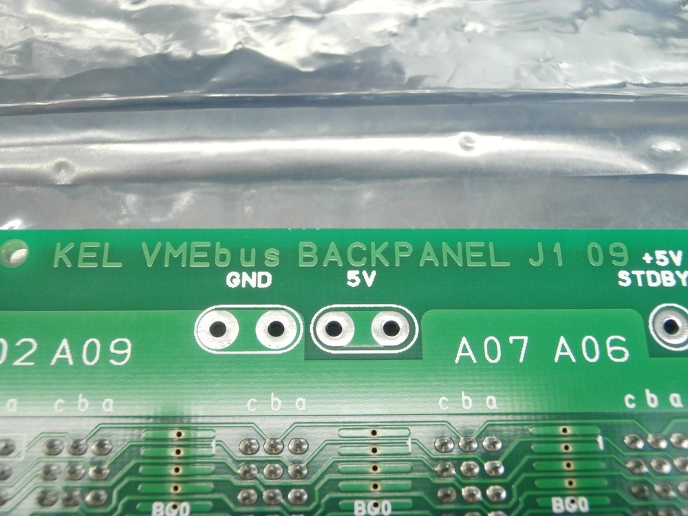 KEL VMEbus BACKPANEL J1 09 Backplane PCB Board Used Working