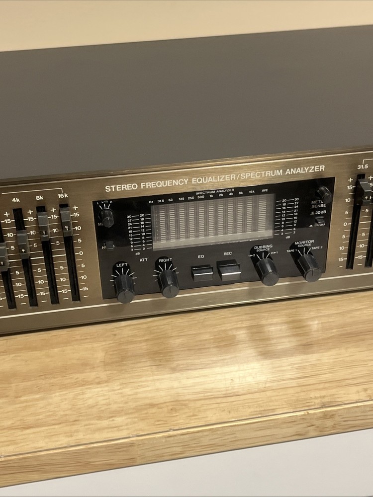 BSR EQ 3000 Stereo Frequency Equalizer Spectrum Analyzer Great Condition Tested