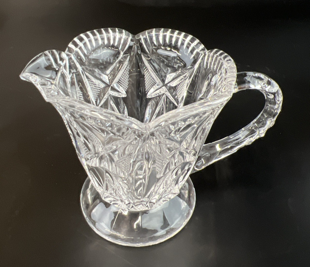 Crystal Creamer and Sugar