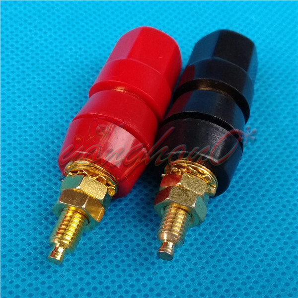 2pcs  NEW 5-WAY Speaker Cable TERMINAL BINDING POST