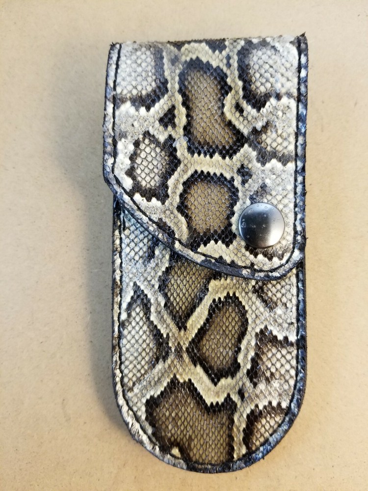 REAL PYTHON SKIN knife sheath buck 110, case 6265 Handmade SHEATH ONLY