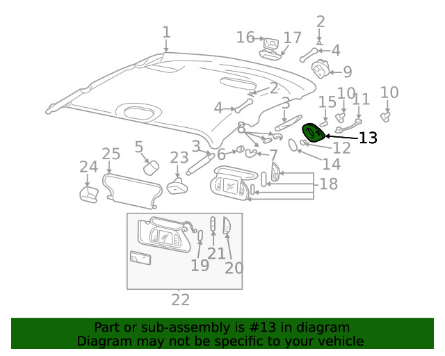 Genuine GM Bezel 12483082