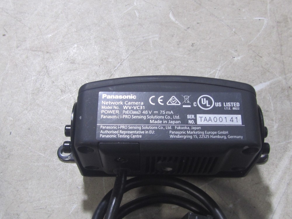 Panasonic WV-VC31 With Mount Panasonic Arbitrator Backseat Network Camera