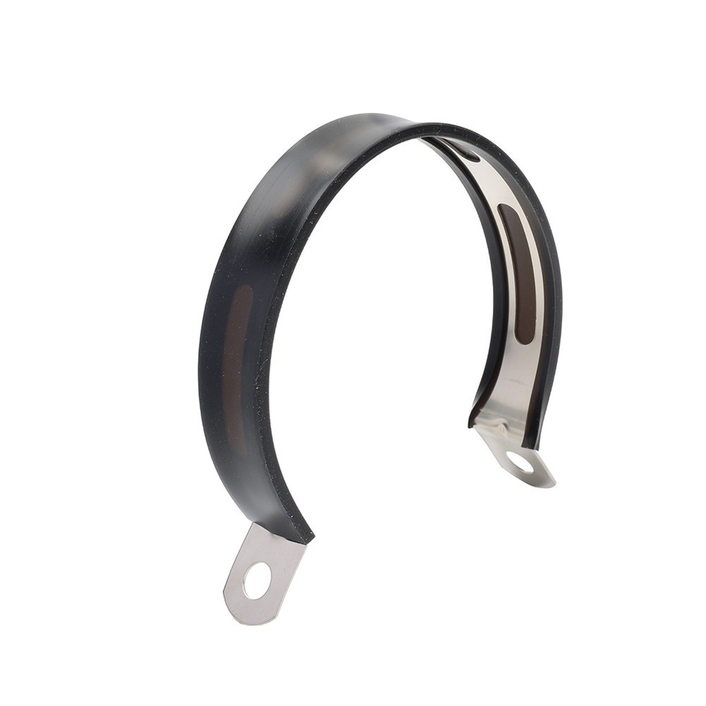 Universal Motor Exhaust Clamp 89MM Mount Bracket Fixed Ring Hanger Support