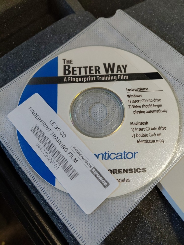 DIGIT 10 INKLESS FINGERPRINTING SYSTEM W/hard Plastic Case Untested