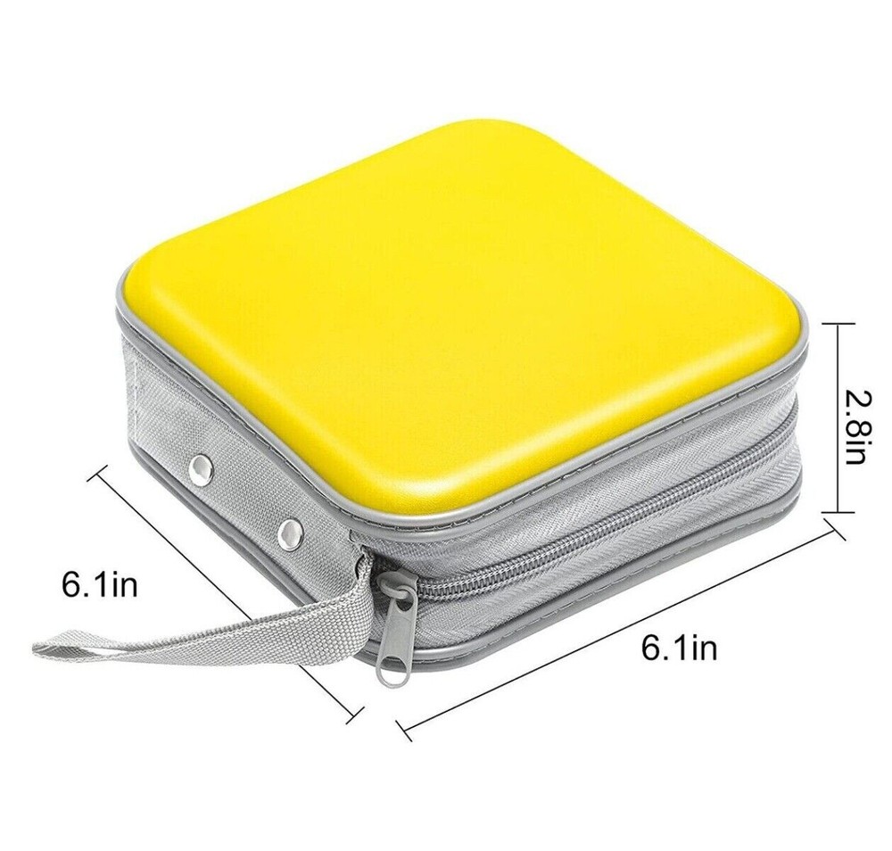 DVD Case for Car CD Case Portable Hard Plastic Case Holder CD Organizer Wallet