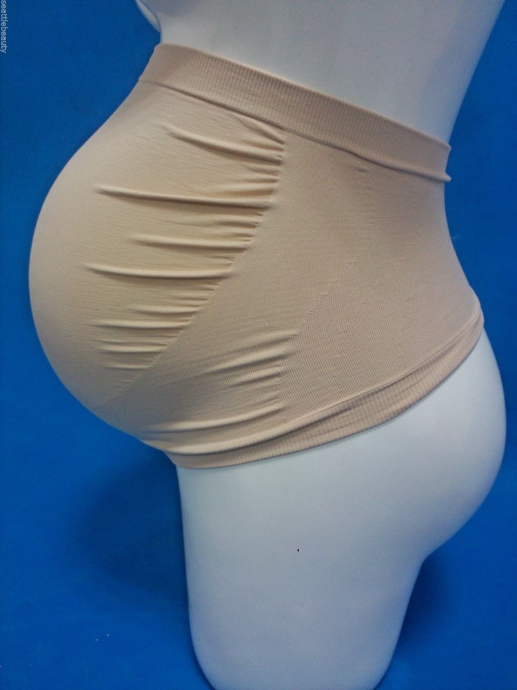 Seamless maternity pregnancy belly band for back support