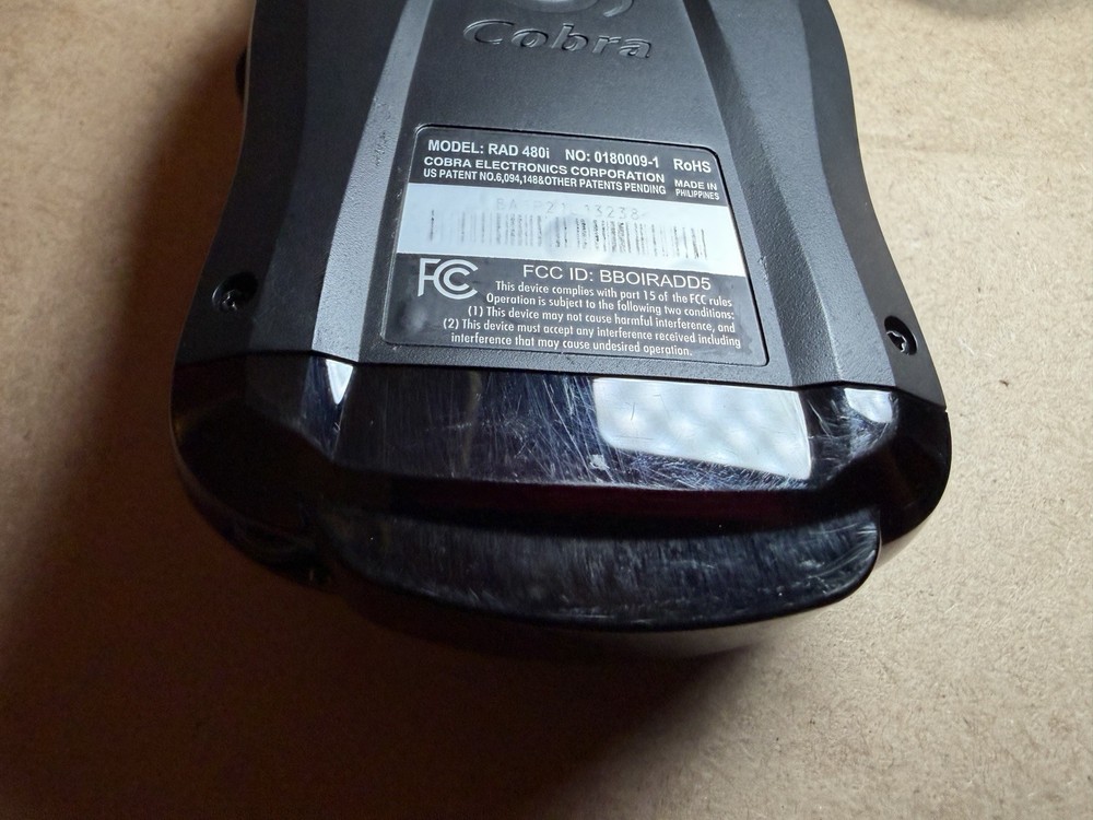 Cobra Electronics Rad 480i Radar/Laser Detector