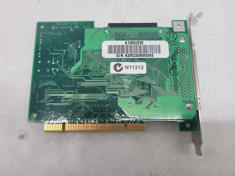 Initio INI-A100U2W SCSI Controller PCI Pre-Owned