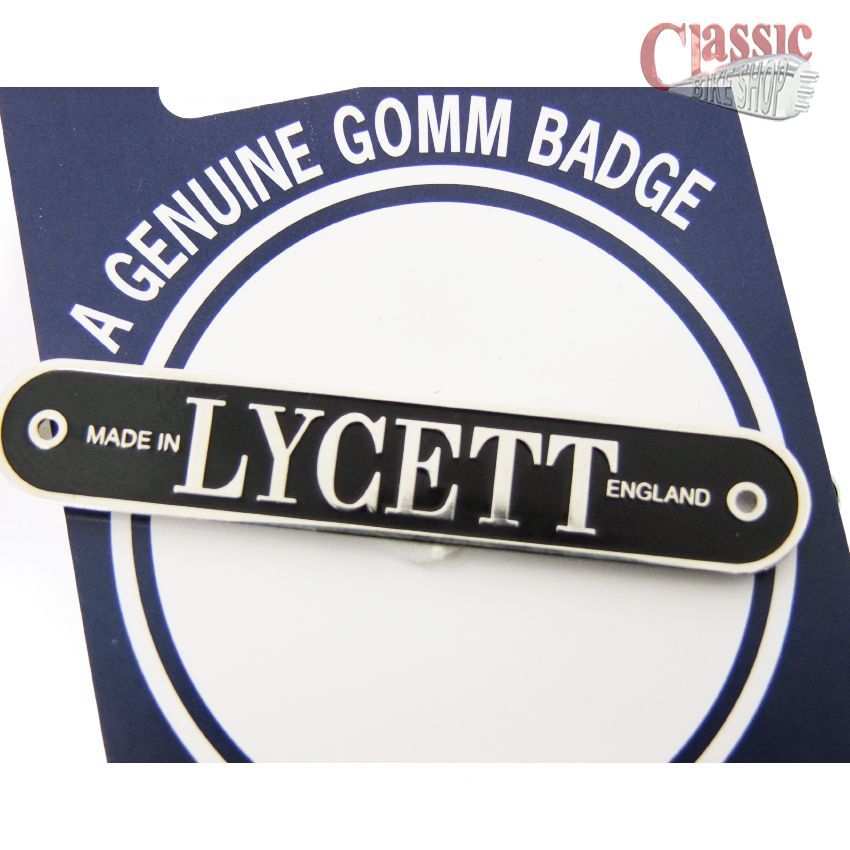 Lycett Made in England Saddle Badge