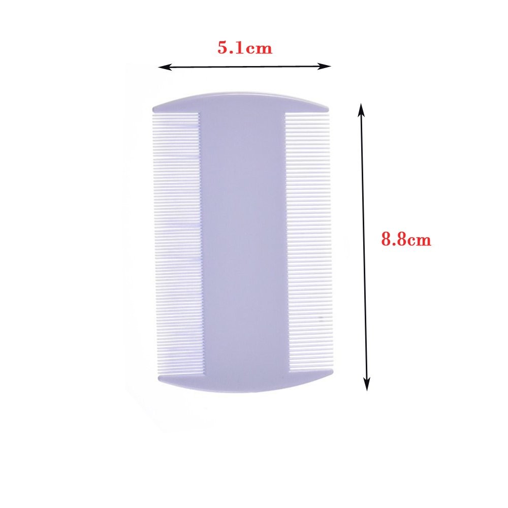 BinaryABC Plastic Flea Lice Combs, Double 12 Count (Pack of 1), Multicolor