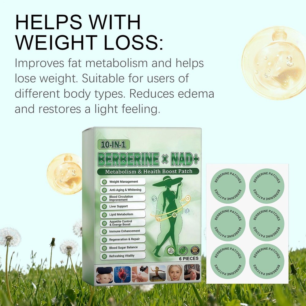 GLORENDA Berberine Mullti-Pathway Metabolic Patch, GLORENDA Patch