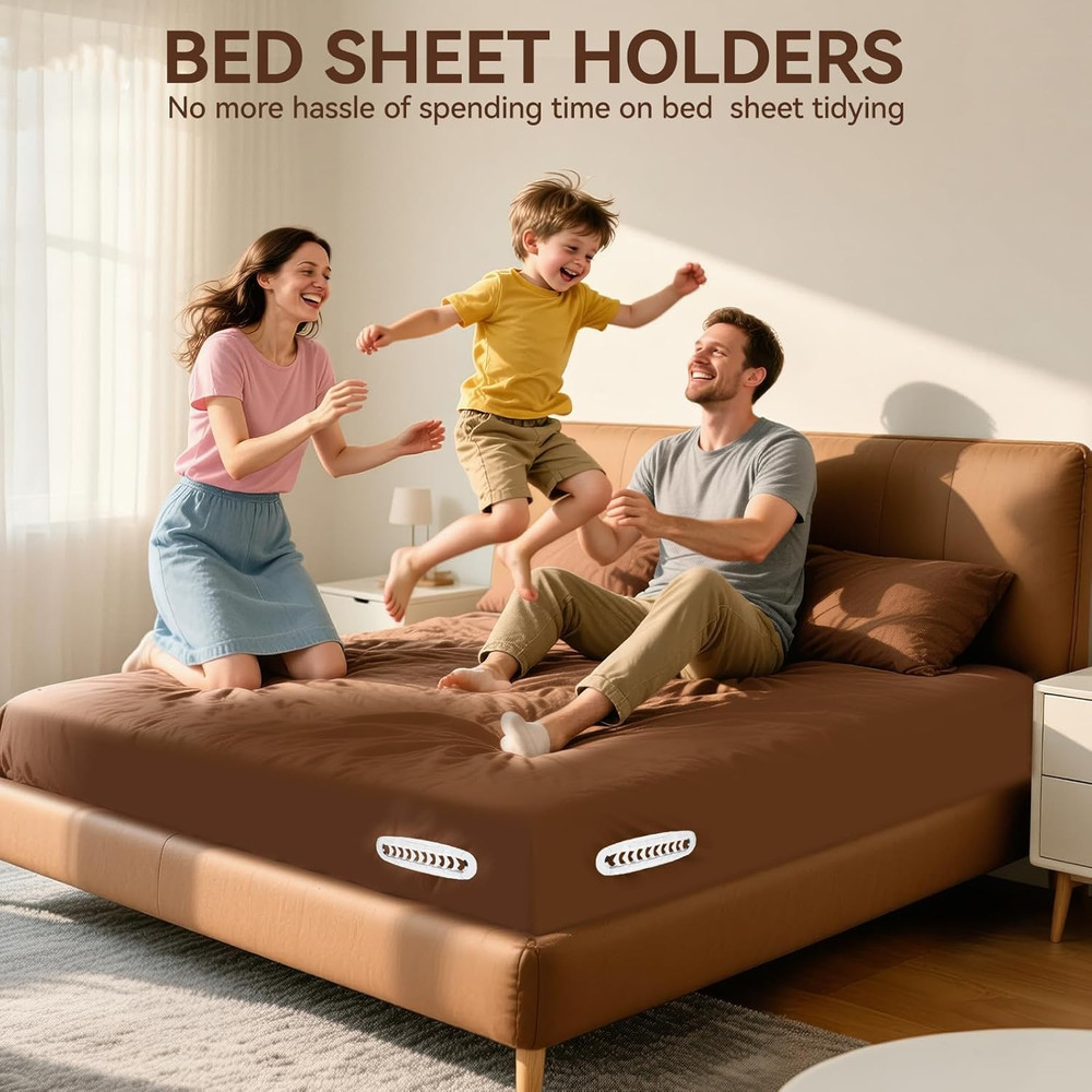 Durable Bed Sheet Corner Holders - 4 Pack, Universal Fit, Damage-Free Design