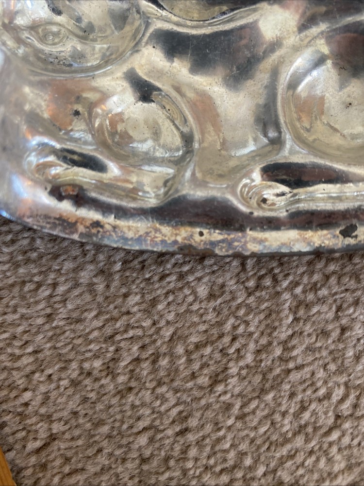 Vintage Easter Bunny Rabbit Mold Crouching 4.5 X 2