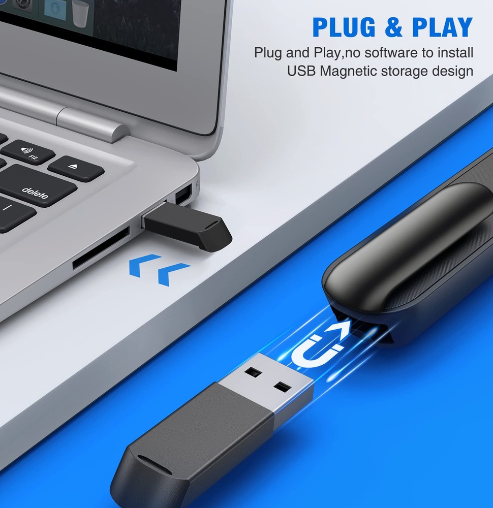 Wireless Presenter Remote Rechargeable Air Mouse PPT Clicker for PC Mac