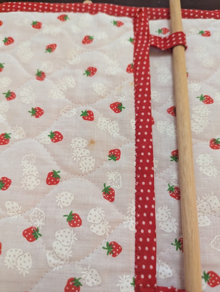 Strawberry Printed Pot Holder Carrier