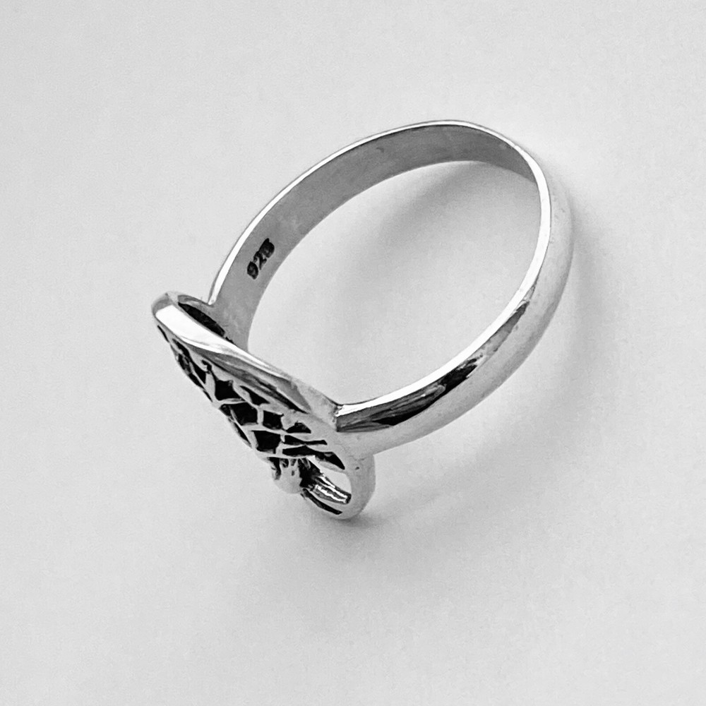Sterling Silver Medium Tree of Life Ring, Fortune Ring, Silver Rings, Leaf Ring