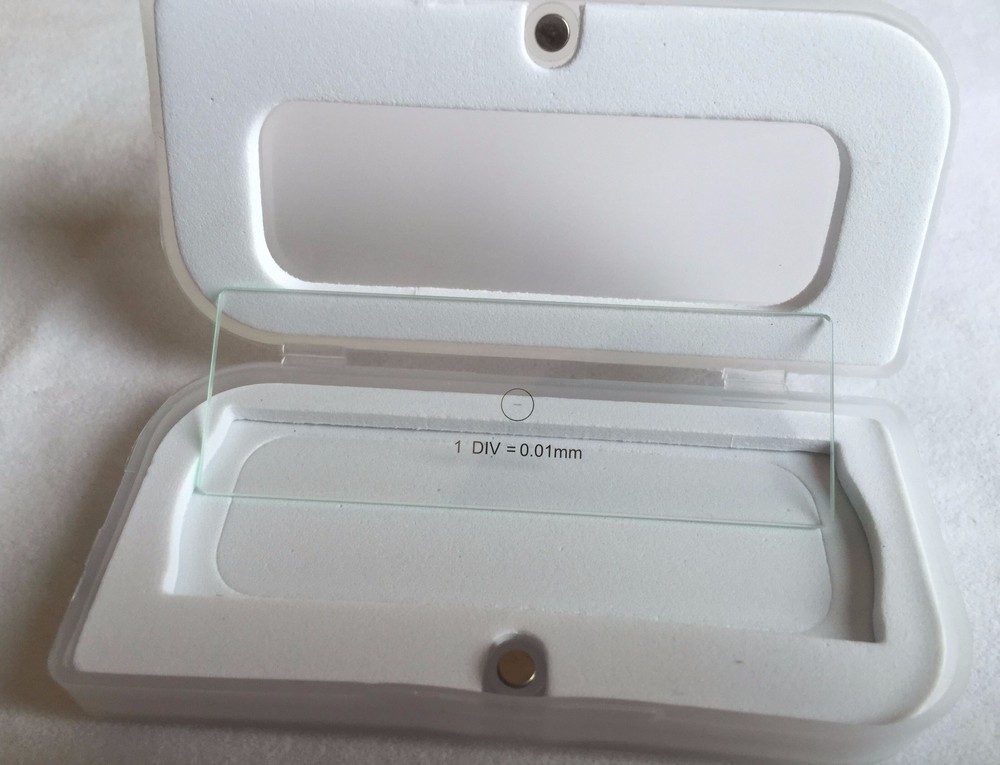 New Microscope Micrometer Calibration Slide 0.01mm USB Camera Stage