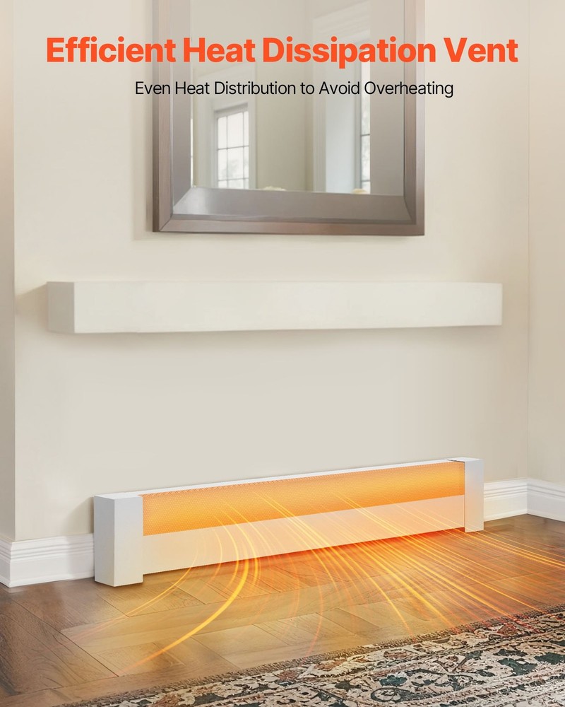 Baseboard Heater Covers Basic Series 4 ft Standard Electric Heating Unit F