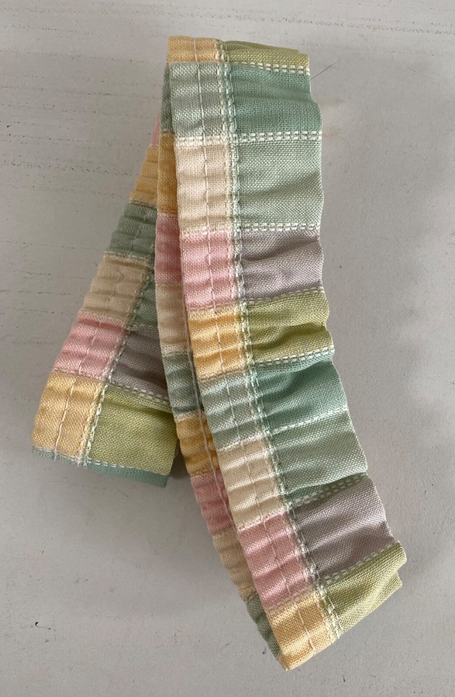 Longaberger Garter Pastel Plaid Medium