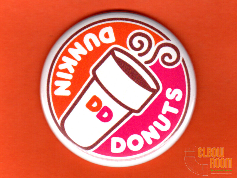 One 2.25" round Dunkin' Donuts fridge/locker magnet