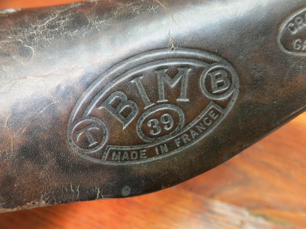 GENUINE VINTAGE BIN TB 39 BROWN LEATHER RIVETED SADDLE