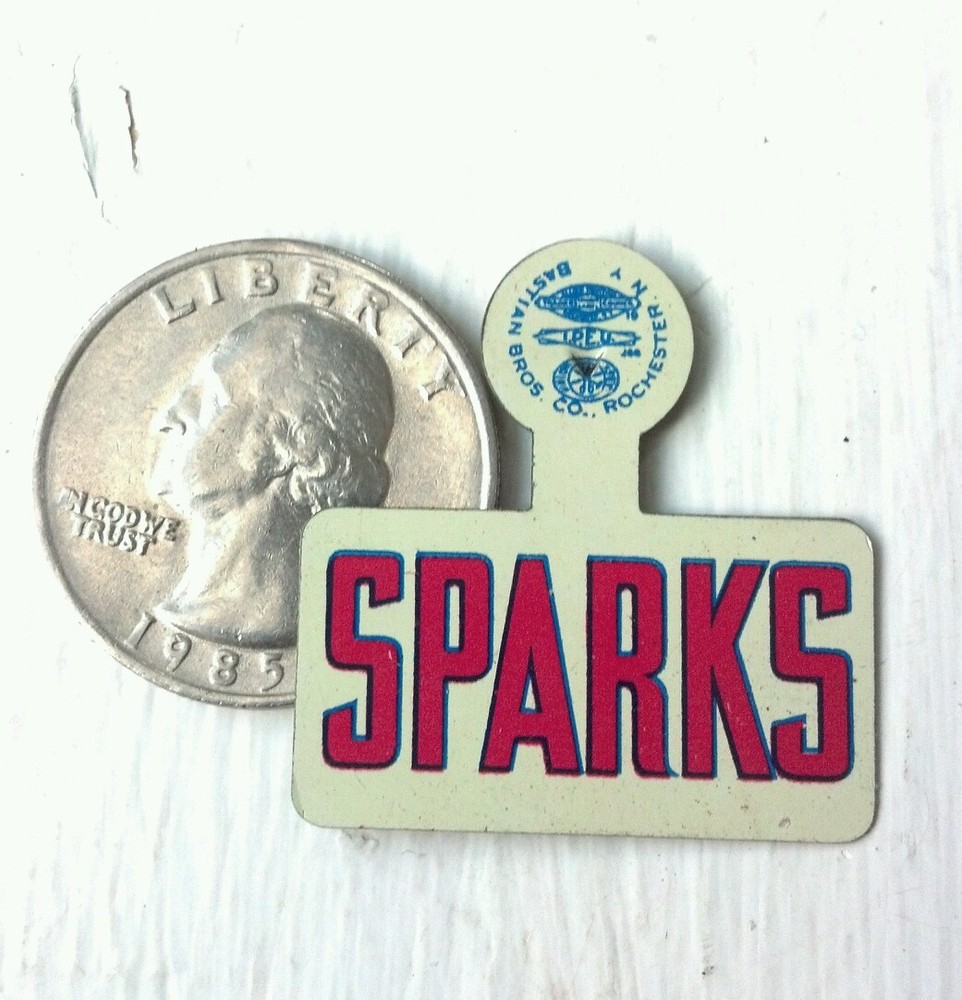 Vintage"SPARKS" Political tab back Pin
