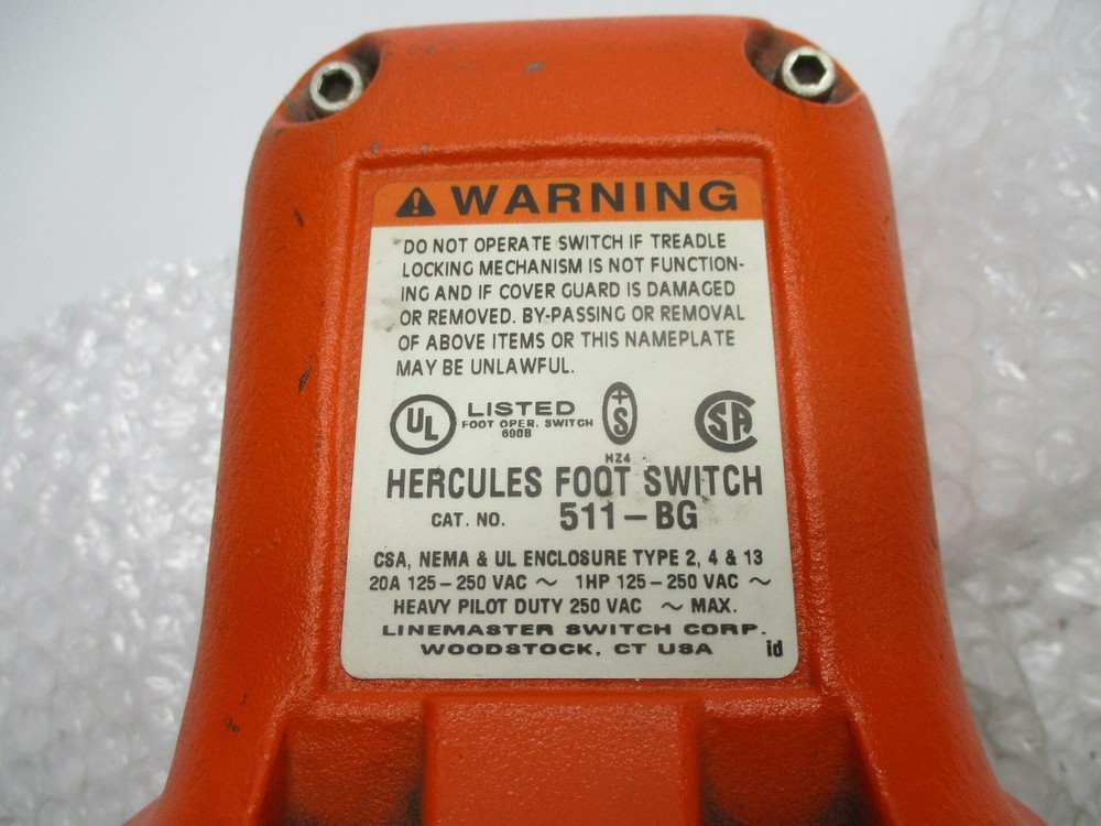 HERCULES 511-BG FOOT SWITCH UNMP
