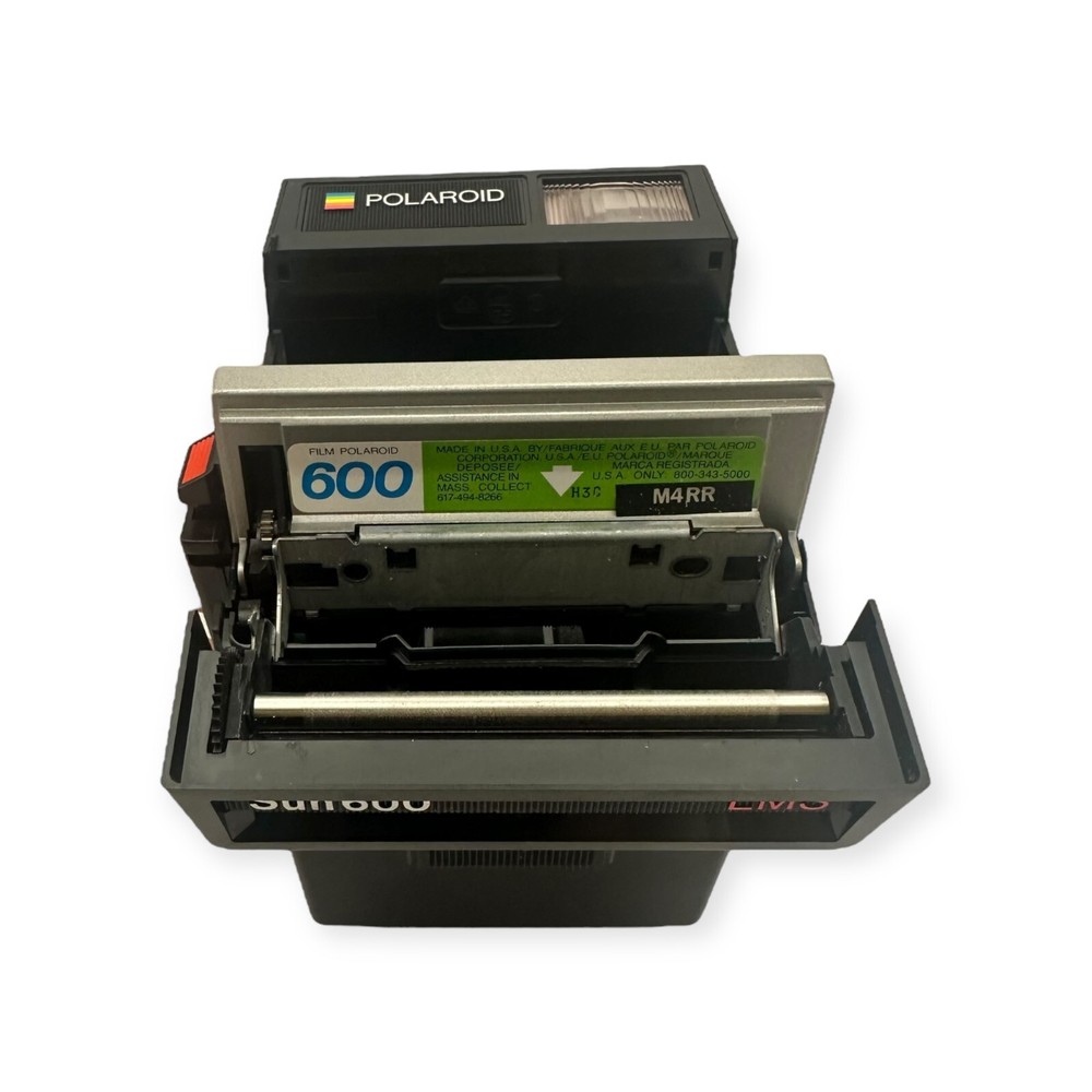 Vintage Polaroid Sun600 LMS Instant Camera With Strap