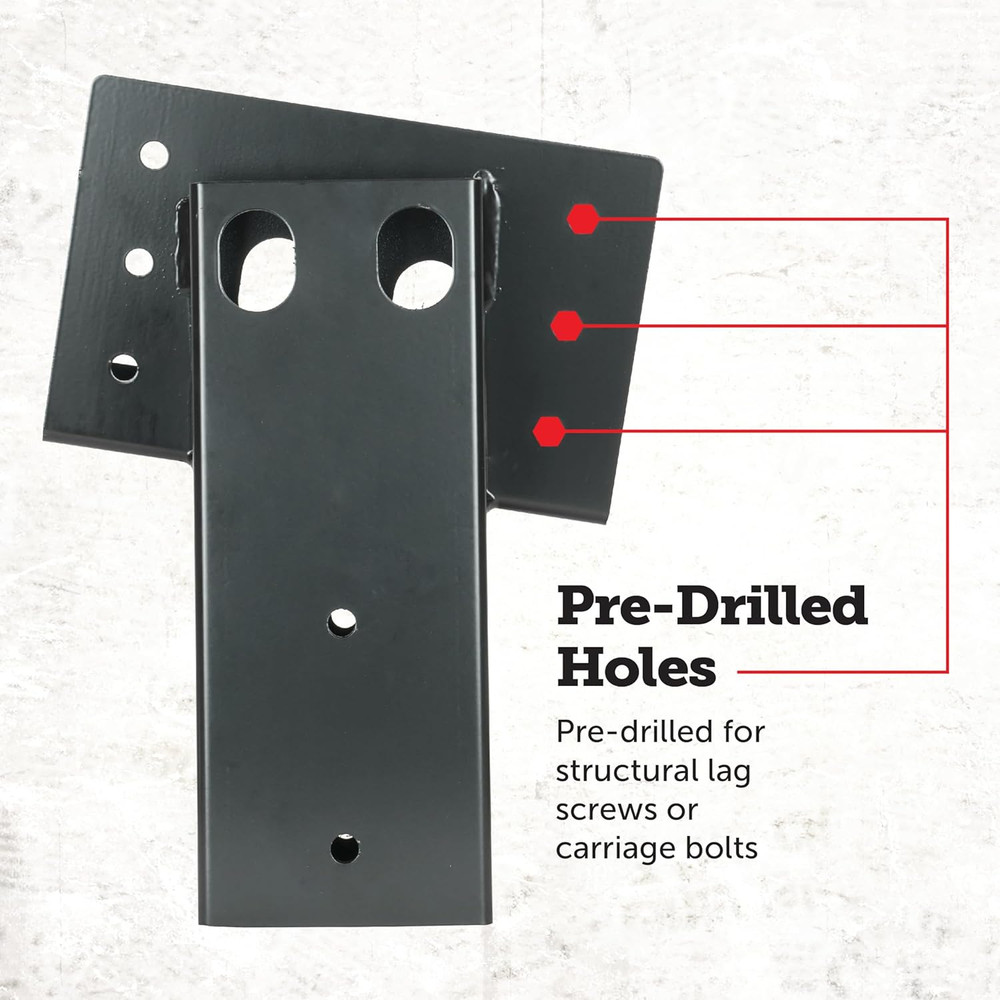 Elevators 4X4 Elevator Brackets, Double Angled Construction-Grade Steel, Ideal f