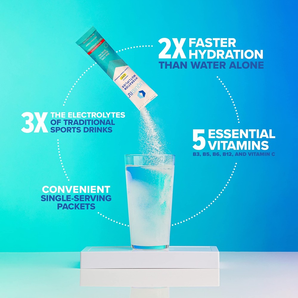Liquid I.V. Hydration Multiplier - Strawberry - Hydration Powder Packets |