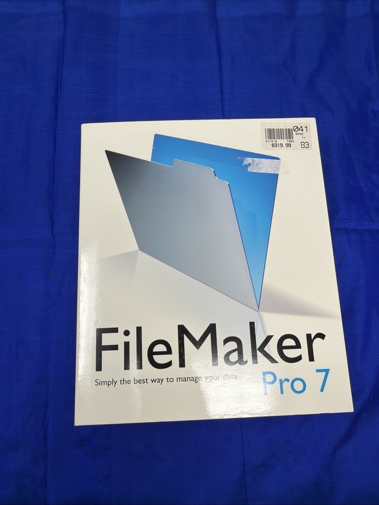 FileMaker Pro 7 Software for Mac CD-ROM Complete with Box & Manuals
