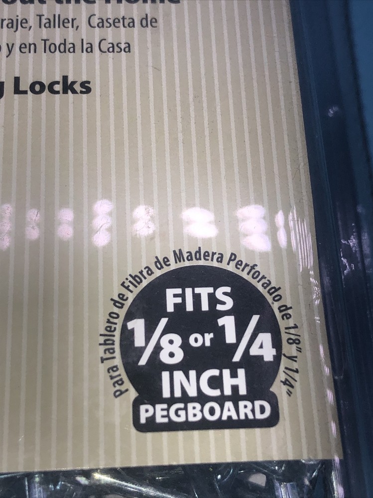 Locking Peg Hook Assortment Everbilt NIP 47 Pieces New