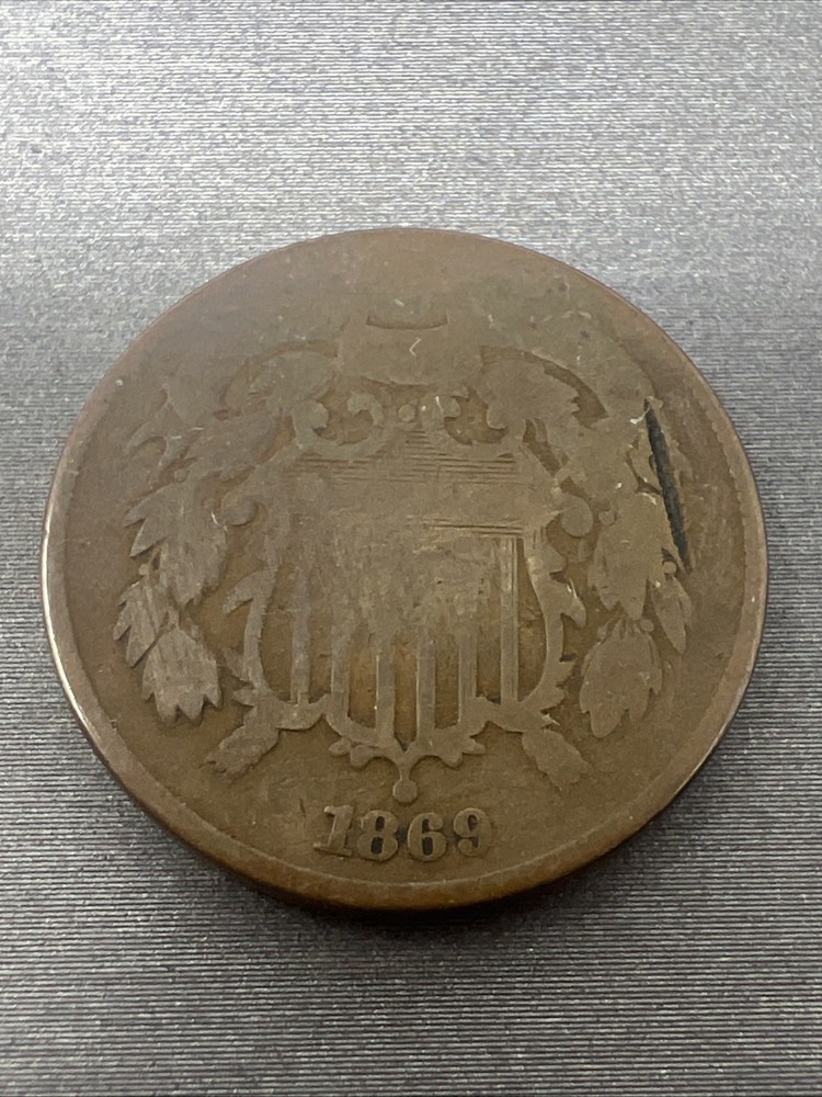1869 Two Cent Coin #1038