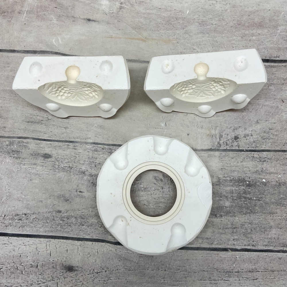 Ceramic Slip Casting Mold Grape Lid Arnels #353