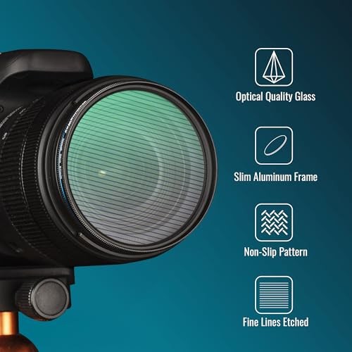 Variable Blue Streak Filter Rotating Circular Anamorphic-Style 77MM BLUE