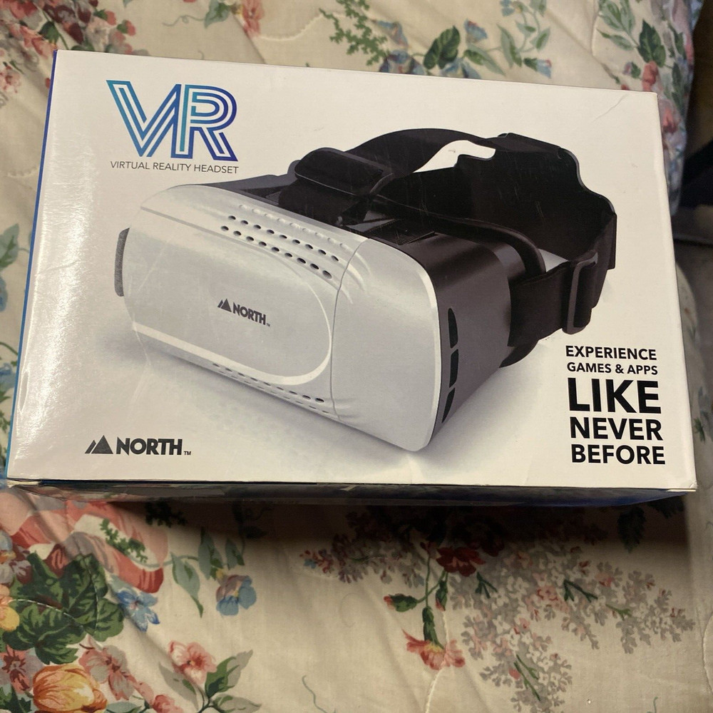 North Virtual Reality VR Smartphone Headset  - White/Black- Open Box