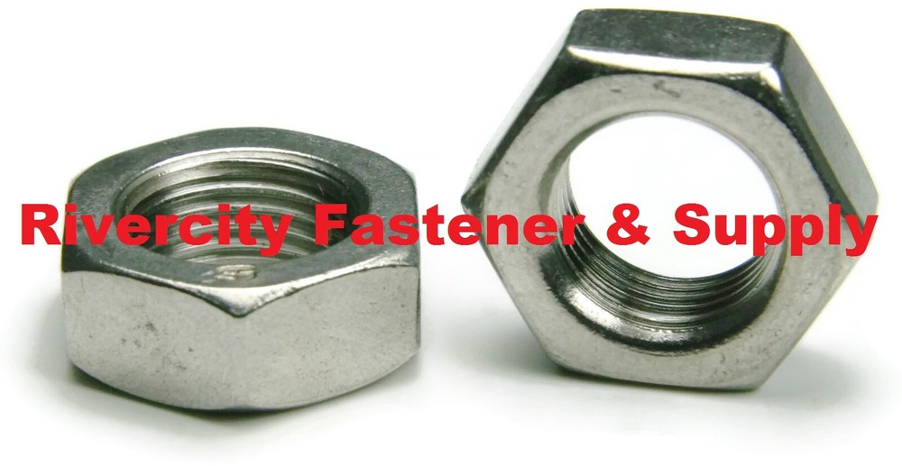 M24-2.0 Hex Jam Thin Half Nut Stainless FINE Thread M24 x 2.0 Nuts 24mm x 2.0