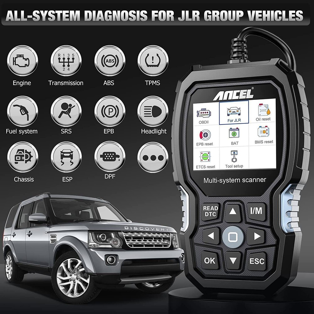 ANCEL LD700 OBD2 Scanner All System Diagnostic For Land Rover Jaguar Code Reader