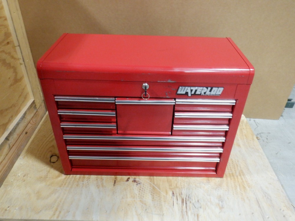 WATERLOO PROFESSIONAL WI-1000 10 DRAWER TOOLBOX WITH LOCK