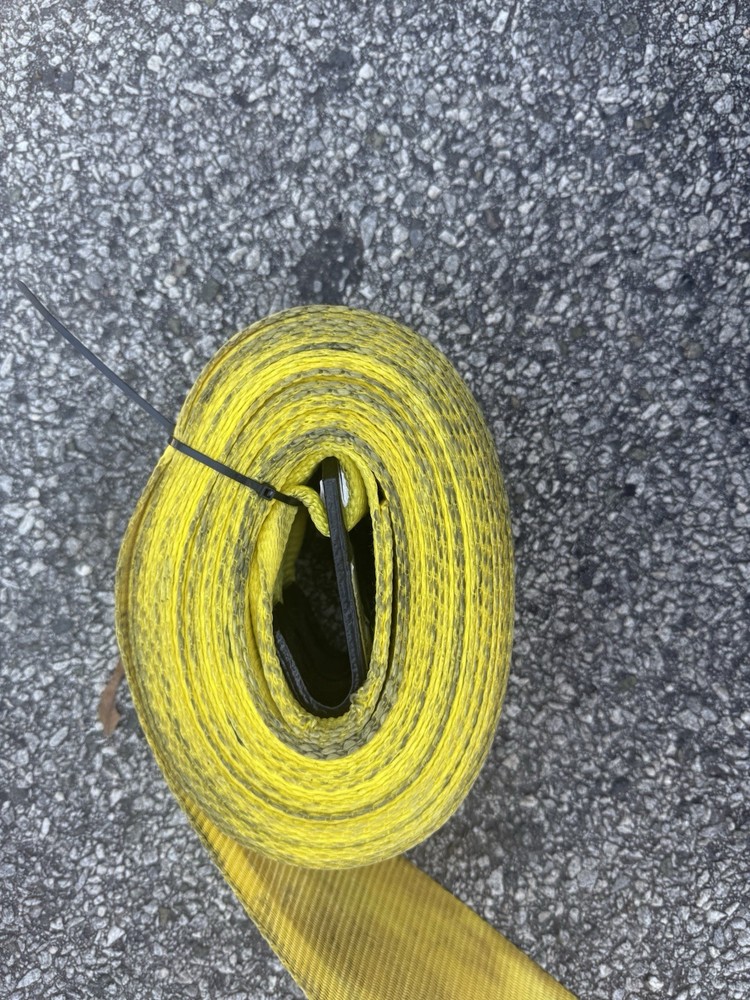 (10 Pack) 4"x40’ Winch Straps w/flat hook, WLL 5400 Flatbed Tie Down Strap