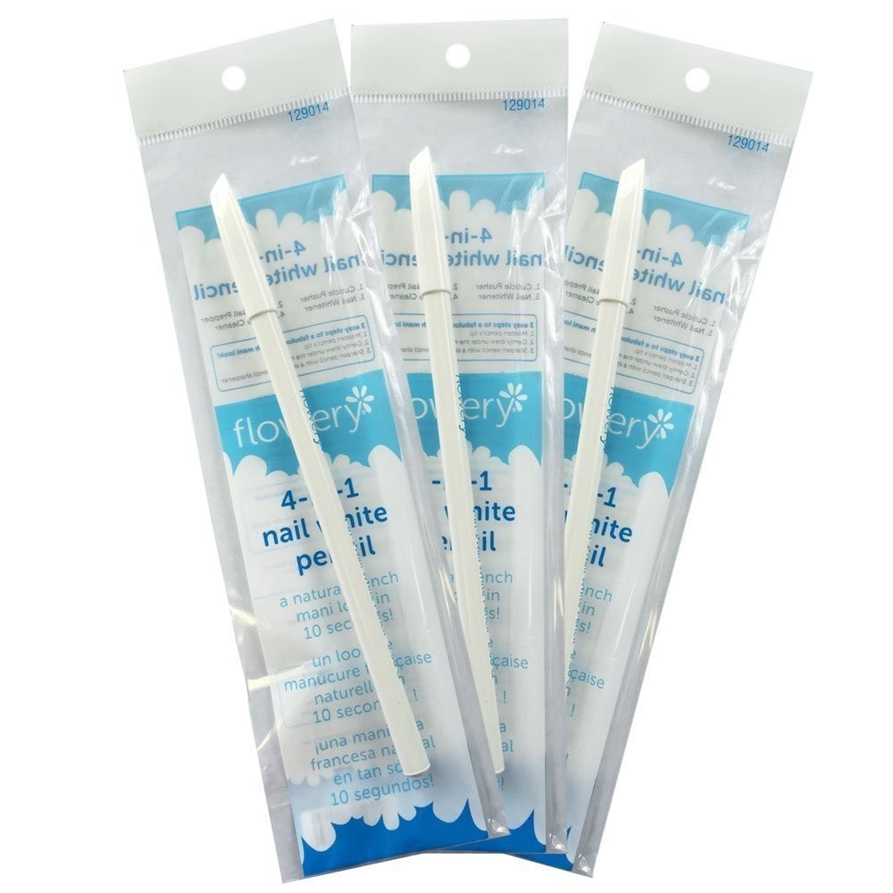 Nail White Pencil Cuticle Pusher Manicure Set