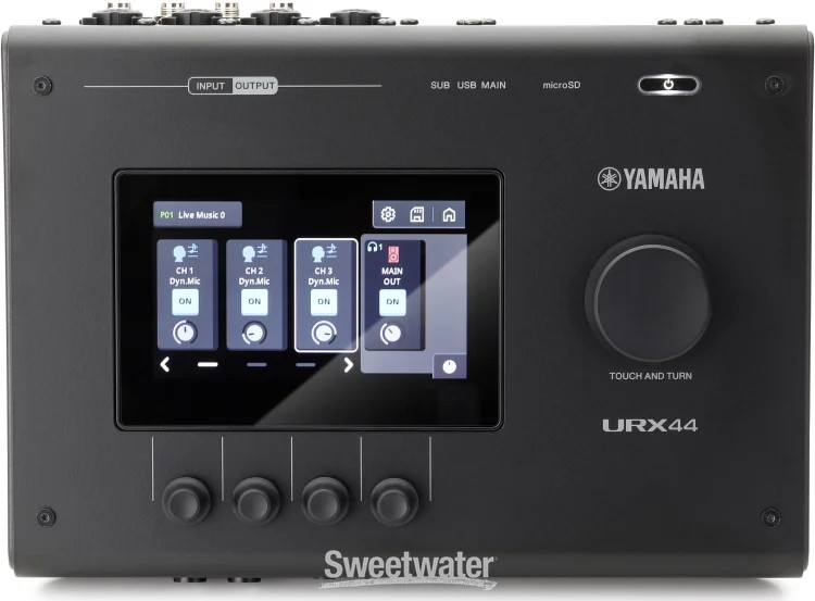 Yamaha URX44 USB-C Audio Interface - Black