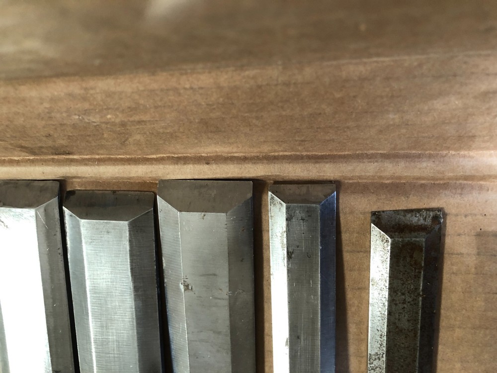 Graduated Cranked Neck Set of 10 Buck Bros Gouges Tang Chisels