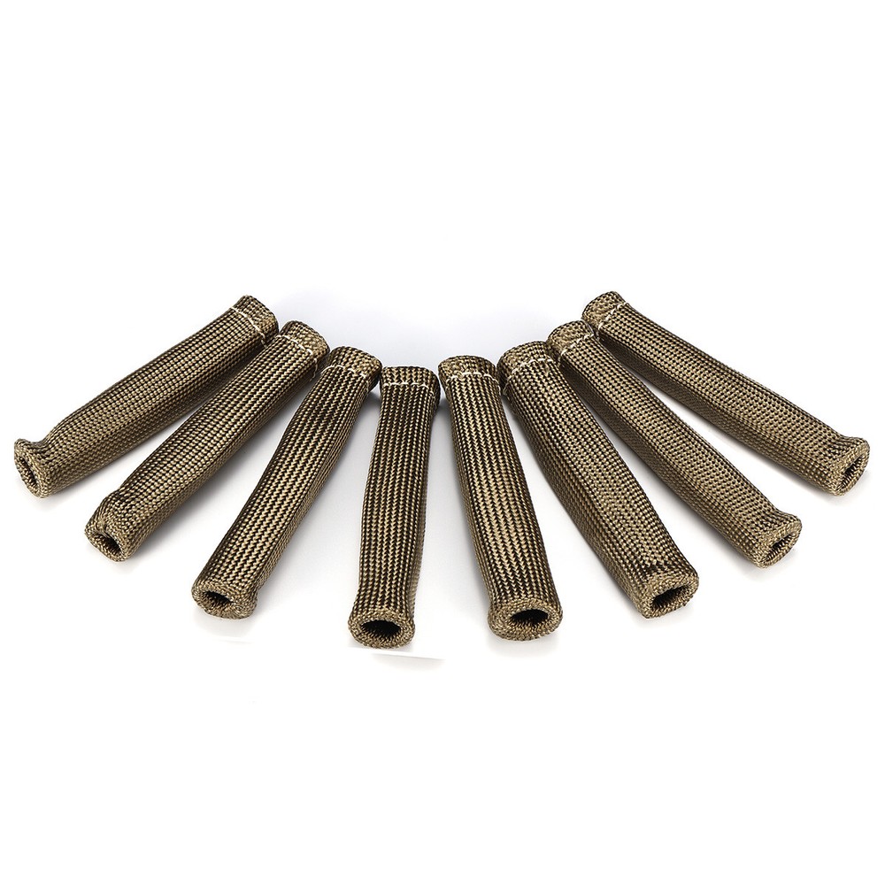 2500° Titanium Spark Plug Wire Sleeve Boot Heat Shield Protector For LS1/LS2/LS4