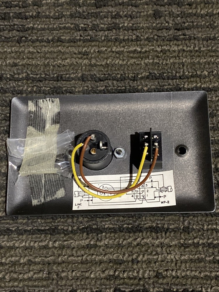 Telex WP2 Two Channel Microphone Wall Plate NOS