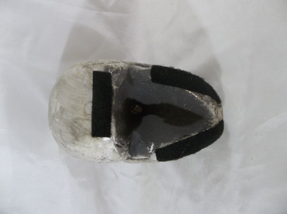 Halloween Styrofoam Skull with 3 Hook and Loop Fastener Strips