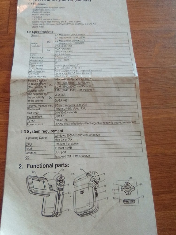 Samsung Digital Camcorder VP-M110